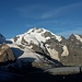 Piz Bernina von der Diavolezzahütte aus gesehen