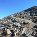 La bella traccia che dal passo del Luisas porta in cima al monte Meidassa.