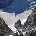Tiefblick in das Colouir du Diable hinab auf den Glacier du Geant