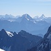 Weisshorn, Mischabel, Combin, Matterhorn und Grandes Jorasses