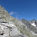 Gipfelhang, rechts weitere Hornspitzen und der Schwarzenstein