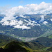Ahornspitze (2976 m)<br />Tiefblick nach Mayrhofen