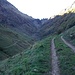 Dans le Val d'Entremont (Fr) chemin praticable à la descente