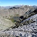 Auf dem Gletscher Blick hinunter ins Val Bercla