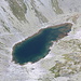Východná Vysoká - Blick hinunter in den Kessel zum Zamrznuté pleso. Wie man erkennt, wird der "Gefrorene See" derzeit seinem Namen nicht gerecht.