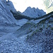 Blick zurück zum Schrofenaufstieg.