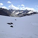 Aussicht vom Gletscher Richtung Südosten.
