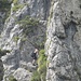 salendo verso il Monte Grona ... Alpinista impegnato sulla Ferrata del C.A.O.