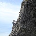 salendo verso il Monte Grona ... Alpinista impegnato sulla Ferrata del C.A.O.