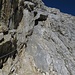 Kraxelei am Fixseil kurz unter dem Gipfel der Tofana di Dentro .....