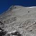 Im Rückblick: das steile Geröllfeld, das oben in der Tofana di Dentro kulminiert.