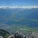 Der Blick über Innsbruck gen Brenner.
