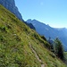 An der Alp Tschingla hielt ich mich rechts und wechselte auf den blau-weißen Weg hinauf zum Chammsässli.