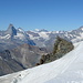 sogar der Mt Blanc schaut deutlich hervor