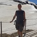 soddisfatto sulla terrazza del rifugio