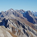 Parseierspitze(3036m), höchster Punkt der Lechtaler Alpen, ganz rechts die Eisenspitze(2859m)