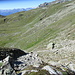 danach in mehr nördlicher Richtung weiter zur Alp Tsahélet, wo dann wieder der vom Forclettapass herunterkommende Steig erreicht wird