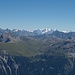 Gipfelaussicht vom Piz Beverin: Bernina Massiv