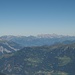 Gipfelaussicht vom Piz Beverin: Alpstein und Schesaplana