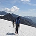 Abstieg ins obere Guslarjoch mit Wildspitze im Hintergrund