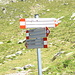 Palina segnaletica all'Alpe Baric.