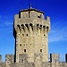 Rocca Cesta / La Seconda Torre auf dem Monte Titano (756m).<br /><br />Auf dem höchsten Punkt vom Monte Titano hatten schon die Römer einen Wachturm. Die Sanmarineser bauten die Wehranlage 1253 und erweiterten sie um 1320.