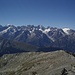 Grandes Jorasses, Mont Blanc, Dolent, Tour Noir, Aiguille d'Argentière, Aiguille du Chardonnet, Aiguilles du Tour et bien d'autres