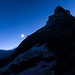 Matterhon by night von der Terrasse der Hörnlihütte