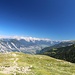 Blick übers Inntal zu den Mieminger Bergen und dem Karwendel