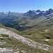 Panorama über die Binner Alpen vom Graus Horli gesehen.
