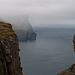 Blick nach Westen zur Steilküste der Insel Streymoy.