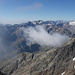 Leider versperrt eine Wolke die Sicht Richtung Dolomiten