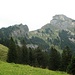 Im Aufstieg zur Eidenen Alp Blick rüber zum Abstieg von Punkt 1950 zur Alp Rohr