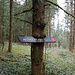 Der Höhenweg ist sogar ausgeschildert