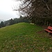 auf dem Nemlerspitz befindet sich eine Aussichtsbank