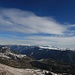 Blick vom Rücken nach Osten zu den Vicentiner Alpen