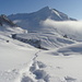 Schneeschuh-Traum - Auf dem Abstieg mit Blick auf den Vilan