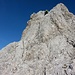 Eine der vielen kurzen Klettersteigpassagen.