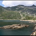 Lago della Sella, Blick zurück zum Gipfel.