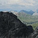 Durchblick in die Lechtaler Alpen; unter dem Schwarzen Kranz der Trittwangkopf