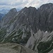 Gegenüber der höchste Lechqueller; links der Kletter-Modegipfel der Roggalspitze