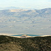 Lake Topaz peaking out of the Nevada Desert 