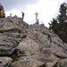"leichter Fels"kurz vor dem Gipfel