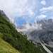 Nahe der Gruttenhütte: Blick Richtung Goinger Halten und Törlspitze