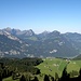 Schöner Blick in die umliegenden Glarner Berge und zu meinen vorgestrigen Besteigungen