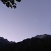 Der Mond wacht über das westliche Karwendelmassiv