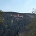 vom Bandfelsen blickt man nochmals zur Burg Wildenstein
