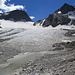 blau-weisse Route zum Gletscher