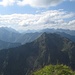 Kegelkopf, links Mädelegabel und Trettachspitze, von der Bergwachthütte aus
