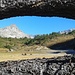 "Finestra" naturale sull'Alpe Corbernas.